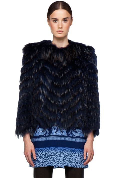 versace grey fur jacket|Versace coats for women.